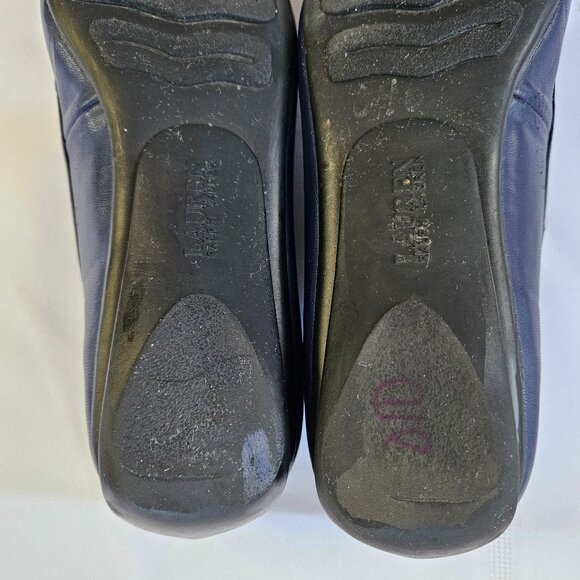 Lauren Ralph Lauren Careigh Navy Blue Driving Loafers Size 8B - Picture 4 of 4